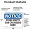 Signmission Store Empty Gas Cylinders Here, 18 in W x Rectangle, Vinyl Decal OS-2PACK-NS-D-1218-L-16628 - alternate 5